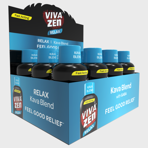 Viva Zen Relax Kava Blend Shots 56ml/12ct/display