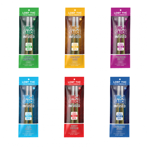 LOST THC 35% THC-A SAUCE PRE ROLLS 4GM/2CT/10PK