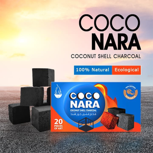 CHARCOAL COCO NARA COCONUT SHELL 60 PCS/CS