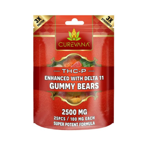 Curevana Delta Gummies 100mg/25ct/pk