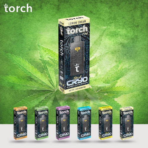 Torch THC-A Cryo Cured Live Resin Disposable Vape 7.5gm/5ct/pk