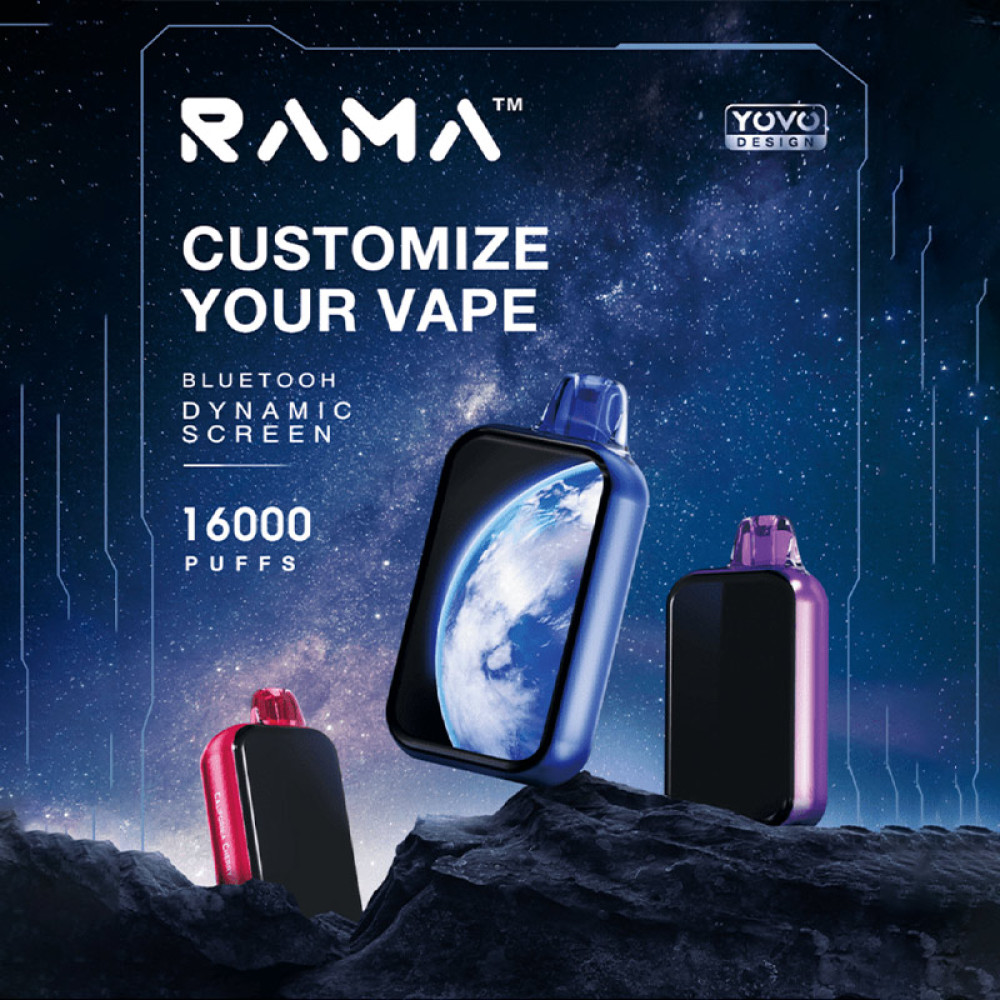 Amazon Rama Vapes Rama By Yovo 16000 Puffs Bluetooth Connection Disposable ...