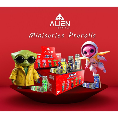 ALIEN MINI SERIES THC-P 38.23% PRE ROLL 2.5GM/5CT/25PK