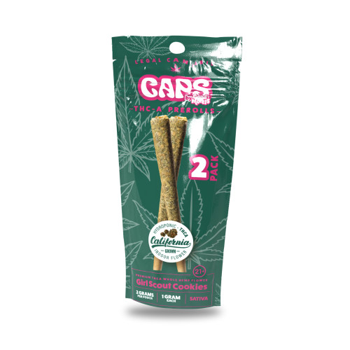 CAPS BY GOOD MORELS THC-A PRE ROLLS 1GM/2CT/10PK
