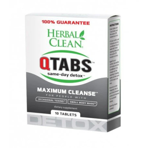 HERBAL CLEAN Q-TABS DIETARY SUPPLEMENT 10CT/PK 