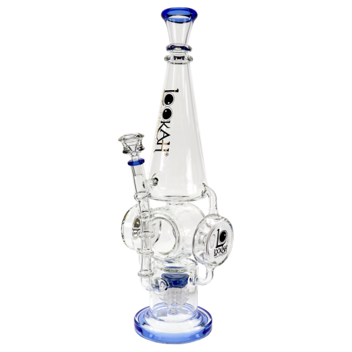 19 INCH LOOKAH GLASS GEAR SHOWER BUCKET RECYCLER BIG CONE TOBACCO PIPE 1600GM