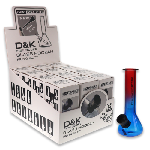 D&K 5 INCH MINI POCKET GLASS WITH METAL DOWNSTEM & SCREEN 1CT