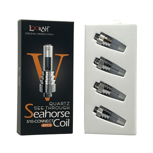 LOOKAH SEAHORSE SEE-THROUGH QUARTZ REPLACEMENT COIL 4CT/PK
