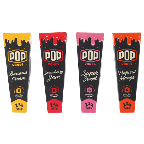POP  PRE ROLLED 1¼ CONES 6CT/24PK
