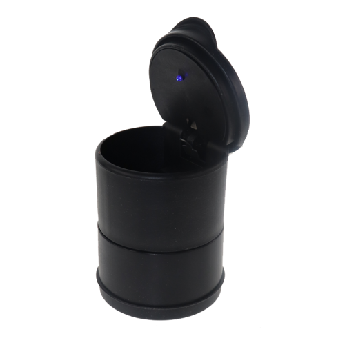 PLASTIC CAR ASHTRAY DIAMONDS DESIGN WITH LIGHT 1CT- BLACK