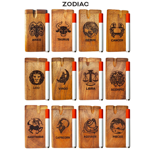 WOOD DUGOUT ZODIAC SIGN LARGE W/METAL BAT 
