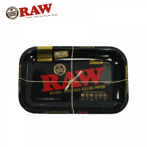 RAW BLACK METAL ROLLING TRAY           