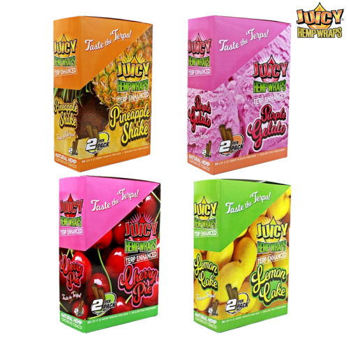 JUICY TERP ENHANCHED HEMP WRAPS 2CT/25PK