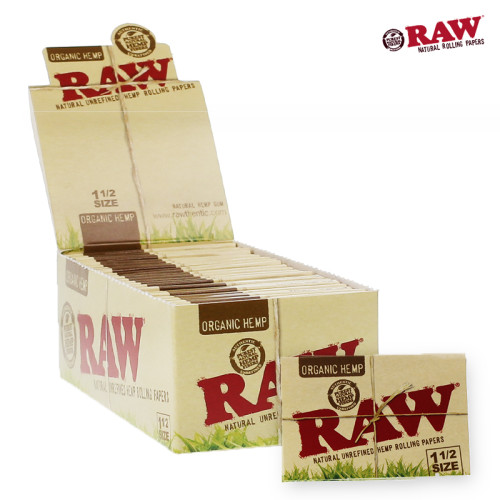 RAW ORGANIC 1 ½ PAPERS 32CT/24PK