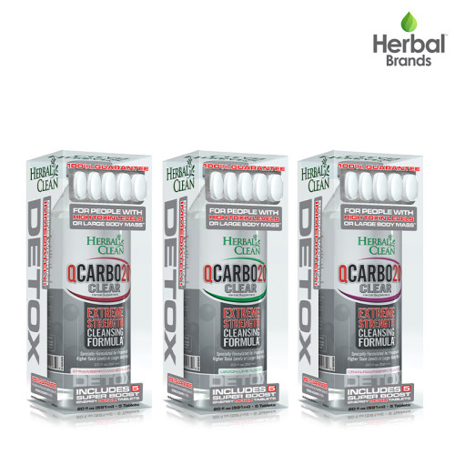 HERBAL CLEAN QCARBO CLEAR EXTREME STRENGTH DETOX - 20OZ