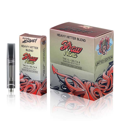 FLYING MONKY HEAVY HITTER THC-O + DELTA 8 + THC-P VAPE CARTRIDGE 1GM/6CT/PK    