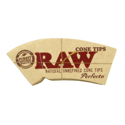 RAW UNREFINED PERFECTO CONE  TIPS 32CT/24PK