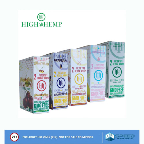 HIGH HEMP ORGANIC WRAPS POCHES 2CT/25PK