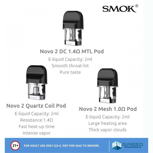 Smok Novo 2 Replacement Pod 3ct/Pk