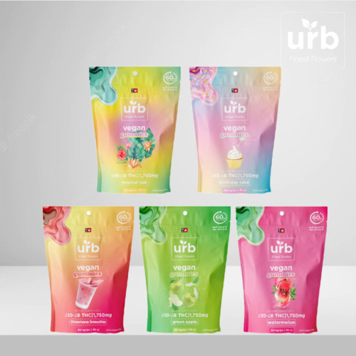URB DELTA 10 +DELTA 8 VEGAN GUMMIES 1750MG 35CT/BAG
