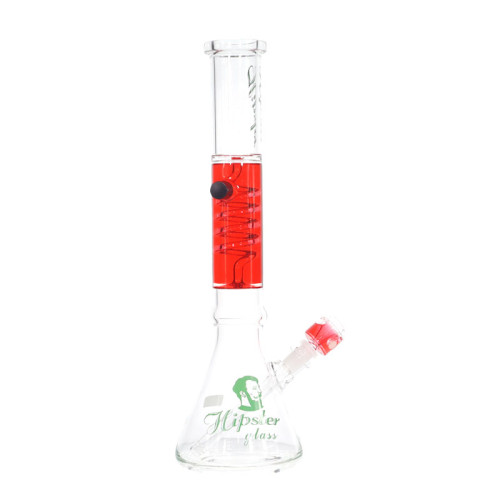 16.5   INCH HIPSTER GLASS GLYCERIN COIL PERC WATER PIPE 1200GM  