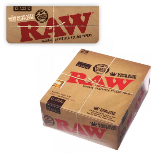 RAW CLASSIC KING SIZE SUPREME 24CT/PK