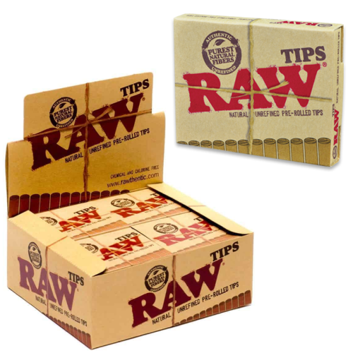 RAW PRE ROLLED TIPS 21CT/20PK  