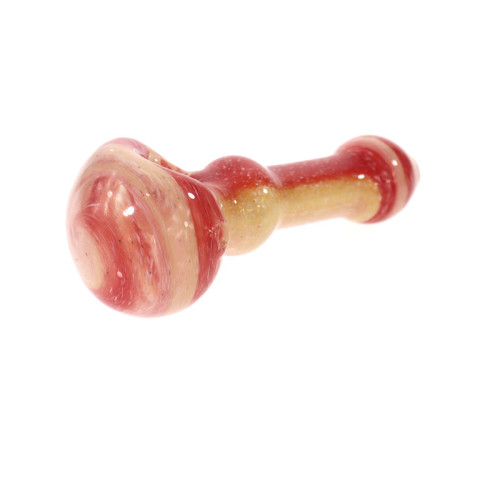 5 INCH GLASS FRETTED COLOR TUBE W/ DOTS HAND PIPE 128GM 3CT/PK