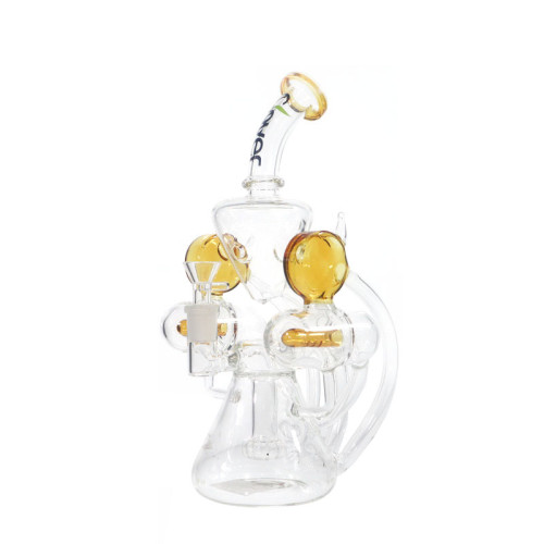 CLOVER GLASS 12 INCH RECYCLER WATER PIPE - 720GM 
