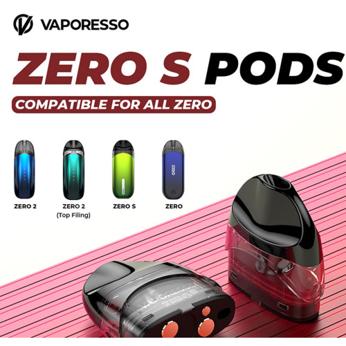 Vaporesso Zero S Mesh Replacement Pods 2ct/Pk