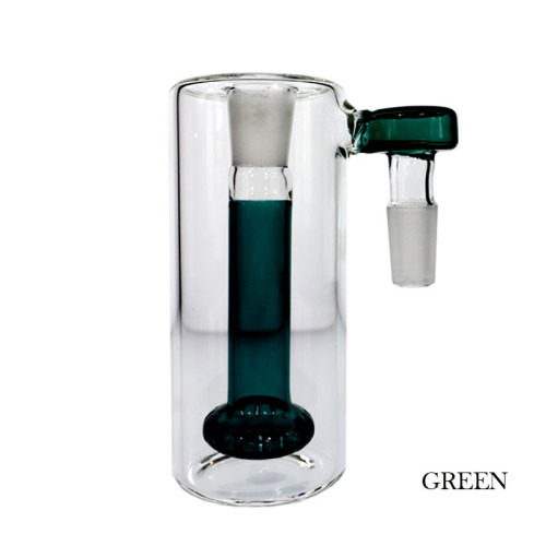 4 INCH GLASS ASH CATHCHER DOWN TUBE 90° SHOWER HEAD 14MM  