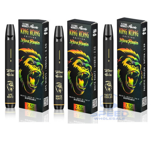 FLYING MONKEY X CRUBS DELTA 8 + DELTA 10 + THC-P LIVE RESIN KING KONG DISPOSABLE VAPE 2.5GM/8CT/PK 