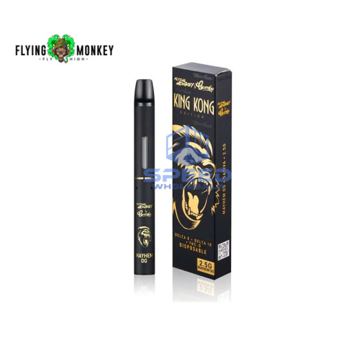 FLYING MONKEY X CRUMBS KING KONG DELTA 8 + DELTA 10 + THC-O DISPOSABLE VAPE 2.5GM/8CT/PK 