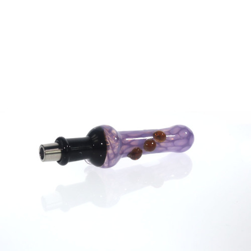 4 INCH GLASS HONEYCOMB ART 10MM NECTAR COLLECTOR TITANIUM TIP