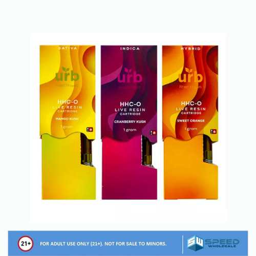 URB HHC-O LIVE RESIN DISPOSABLE CARTRIDGE 1GM/6CT/PK